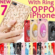 Brand Fashion Bling case Ring holder  cover for OPPO R11 OPPO R11 Plus OPPO R9S R9 iPhone 7 6 6s +