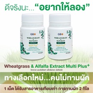 ** ขายราคาส่ง ** ผักเม็ด (2 กระปุก 60 เม็ด) Wheatgrass & Alfalfa Extract Multi Plus+ Q10