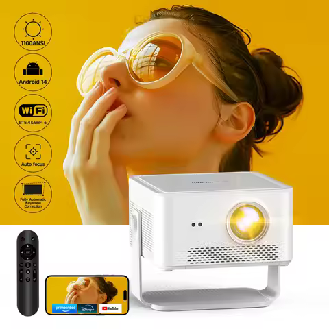 Magcubic HY450MAX Portable Outdoor Projector 1100ANSI 1080P Auto Focus 8K Support Android 14 WiFi6 B