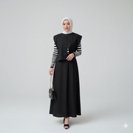 One Set Korean Style Hyeri Set Vest Plus Skirt Pololinen Material Stylish and Modern One Set for Wom