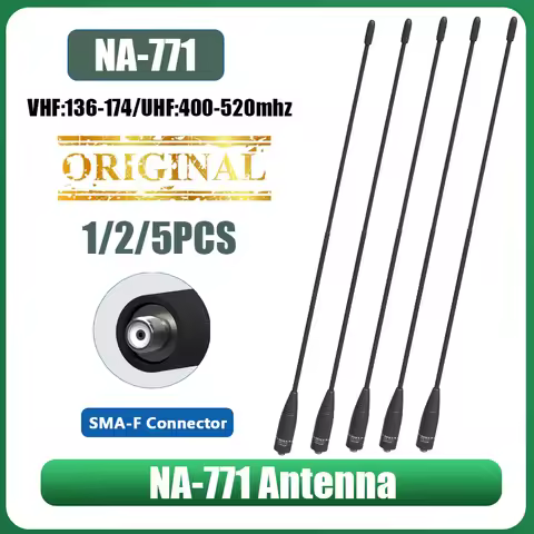 100% Original Nagoya NA-771 Two Way Radio Antenna SMA-Female 144/430Mhz Aerials For Baofeng Kenwood 