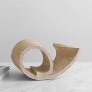Vanqi Feng Shun Style Simple Creative Geometric Curling Resin Ornaments Model Room Building Living R