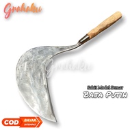 Baru Sabit Model Semar Bahan Baja Putih - Arit Pengaritan Jawa Timur - Aret Potong Rumput Super Taja