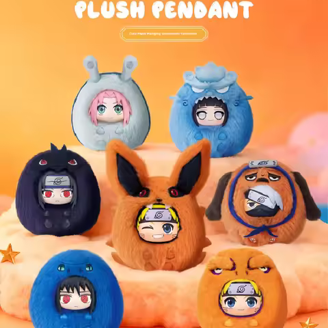 New Original Naruto Figures Uchiha Sasuke Kakashi Hatake Blind Box Shippuden Party Keychain Series P