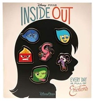 Disney Pixar Inside Out 6 Pin Starter Set Sadness Fear Anger Disgust Joy Bing Bong