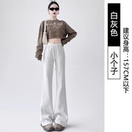 春夏季微喇叭運動褲女高腰顯瘦馬蹄褲休閒小個子衛褲女