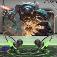 JDZVB Wired Headset Gamer Mobile Phone Running Headset Sweatproof Ear Hook In Ear Super Bass Earbuds