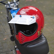 Helm Helmet BELL MOTO 3 vintage original merah XL