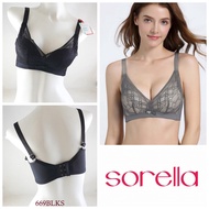 SORELLA Women's Bra Lace Brocade Bra Underwear Without Wire Full Cup 669S