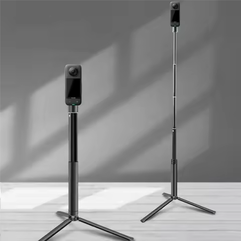 B03B-Tripod For Insta360 X4/X3 ONERS/ACE PRO Sports Camera Aluminum Alloy Tabletop Fixed Tripod Port