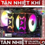 Tomato AM6300 Plus 4P1F CPU Air Cooler 4 Copper Pipes 1 Fan 12cm RGB Led Full Socket for Main X79,X9