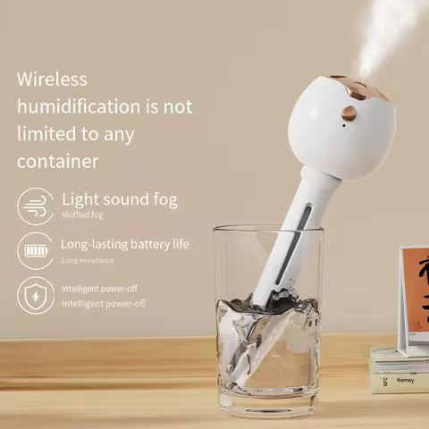 Portable Cool Car Humidifier USB Rechargeable Mini Ultrasonic Air Humidifier Bottle Aroma Diffuser M