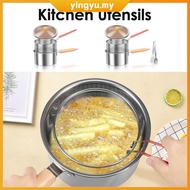 Deep Fryer Pot Stainless Steel Deep Fryer with Basket and Handle Portable Fry Pot with Lid Oil Savin
