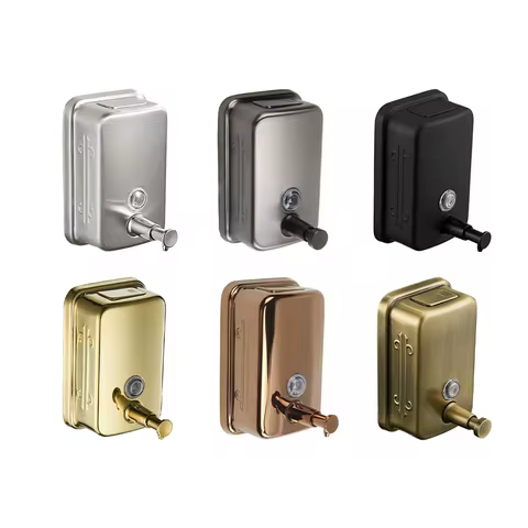 Rose Gold Soap Dispenser Wall mounted Antique bathroom Hand Liquid Soap Dispenser/kitchen soap dispe