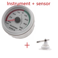 85mm 0-190Ohm Boat Marine Rudder Angle Indicator With Rudder Angle Sensor Red backlight 12V/24V