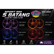LC135 V8 Y125Z SPORT RIM 5 BATANG LC V8 RIM BINTANG ENKAI MS510 MS 510 RIM PURPLE LC V8 5 BATANG MAG