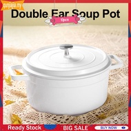 Dutch Oven Cast Aluminum Pot with Lid Enameled Casserole Home Cooking Cookware