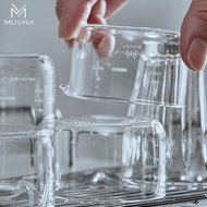 Specialized Italian-style glass espresso cup with 100ml scale, espresso cup, extraction cup