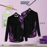 Baju Berkolar Lelaki Jersey Plus Size Polo Shirt Baju Batik Lelaki Perempuan Lengan Pendek Terenggan