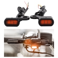 Funtasica สัญญาณเลี้ยว LED ตัวบ่งชี้แสงสำหรับ Harley Sportster 883 1200สีส้มสีดำ