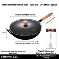 CAROTE | Traditional No Coating Wok for Home Cooking
