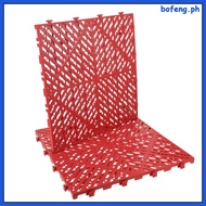 2 Pcs Garage Drainage Tiles Car Washing Grate Floor Grille 40.00X40.00X1.90CM Red  bofeng