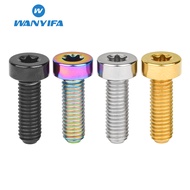 Wanyifa Titanium Bolt M5X15mm Socked Cap Bolt T25 Torx Head Screw Think Head 4mm for Bikes Parts Bicycle Accessories 1PCS