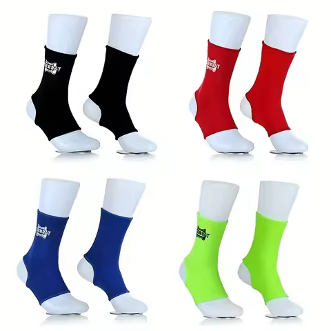 2pcs Boxing Ankle Brace Stretch Breathable Muay Thai Sanda Boxing Training Pressure Ankle Protection