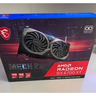 NEW MSI RADEON RX 6700 XT MECH 2X OC 12GB DDR6 GRAPHICS CARD