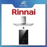 RINNAI RH-C249-SSR 90CM CHIMNEY HOOD + RINNAI RB-3012H-CB 2 ZONE INDUCTION HOB