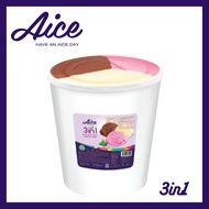 Ice Cream Diamond 8 Liter Vanilla / Chocolate / Strawberry - Aice 3in1