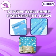GH001 Motif Wall Sticker Cloud Motif Wall Sticker Size 45cm x 8 meters HOME WALLPAPER SHOP