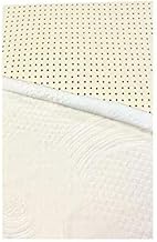 OrganicTextiles Organic Latex Mattress Topper, Full Size 2" Inch [Firm] - with Organic Cotton Covering