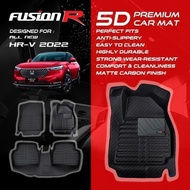 Fusion R 5D Car Carpet All New HRV 2022 Premium Car Carpet Carbon - 5D SET