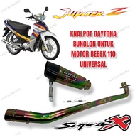 KNALPOT RACING DAYTONA Full bunglon motor supra fit supra lama jupiter z old supra x 110 supra fit