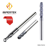 Ballnose 10 x 100 Carbide Endmill 10 Pisau Milling Cutter Milling 10