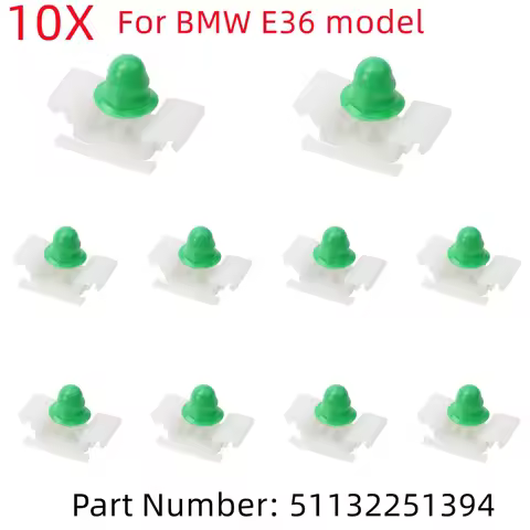 10 Pcs Clips 51132251394 Bumpstrip Door Exterior FOR BMW E36 Fastener Plastic Side Moulding High Qua