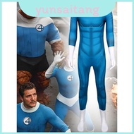 Marvel Fantastic Four Cosplay Jumpsuit For Roleplay Costume Unisex Halloween