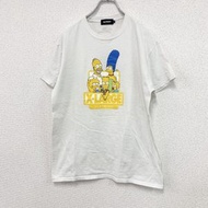 古著尺碼辛普森一家短袖T卹，白色，M碼