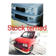 FRP PERODUA KENARI FRONT SKIRT HOT SALES SUPER SALES RAV4 L9 L9RS L6 DAIHATSU MIRA MOVE KENARI NRF AEROSPORT SILK KENARI