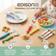 Edison Mama Fork & Spoon [Recommended Age: Around 1.5 years and up] Made in Japan Cutlery Set: “Hell