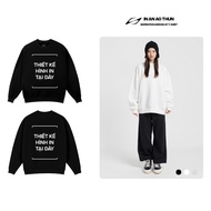 Custom Printed Sweater T-shirt - Cotton 320GSM - Print Anything - Print Unisex T-shirt Printing