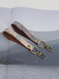 各種配件 植鞣頭層牛皮鑰匙扣 伸縮繩 掛頸繩