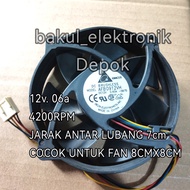 PC FAN DELTA 8cm fan 12V 0.6A AFB0912VH Mla9