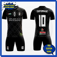 (TERBARU) Baju Kaos Jersey Futsal Dewasa Setelan, Jersey Custom Motif Palestina Free Desain Custom S