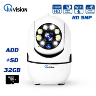 Junanvision Q1 LED WiFi Baby Monitor 5MP กล้องวงจรปิดในร่มกล้องรักษาความปลอดภัย AI การติดตามการเฝ้าร