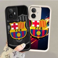 GK-7 Barcelona Black and White Silicone Casing for OPPO Realme Reno Narzo 13F 11 C67 11F C55 10 F25 