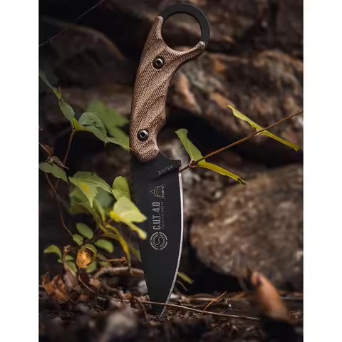 TOP/S CUT 4.0 Fixed Blade Knife Utility EDC Knives Camping 8Cr13MoV Steel Hiking Multifunctional Adv