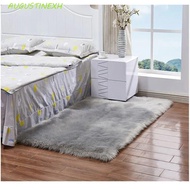 AUGUSTINEXH Fluffy Carpet, Soft Fluffy Surface Faux Fur Rug, Floor Mat Shaggy Simple Sheepskin Rug B