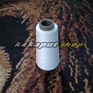1 Pcs Benang Obras Polyester 130 gram 200 gram 500 gram -+ Warna Putih Dan Hitam / Benang obras mura